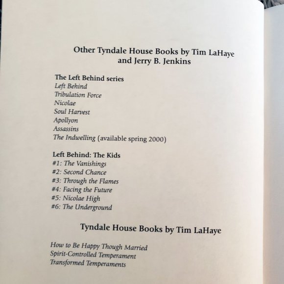 Are We Living In The End Times A Left Behind Series Hard Cover Book - Picture 5 of 14